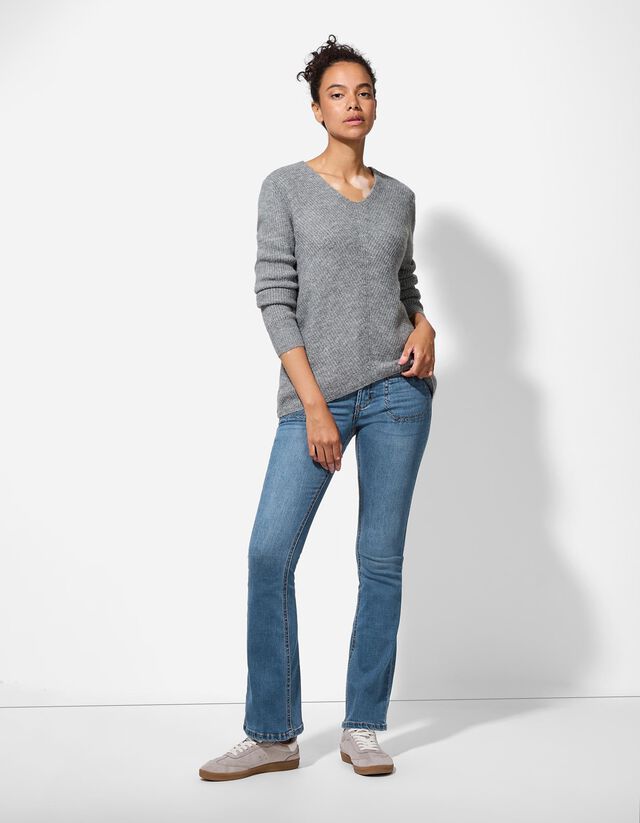 Farmernadrág - Enyhén bővülő fazon - kék