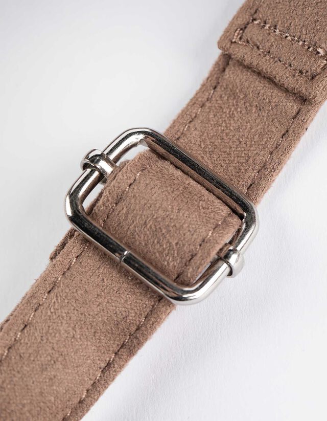 Retikül - Velúr utánzat - sötétbarna