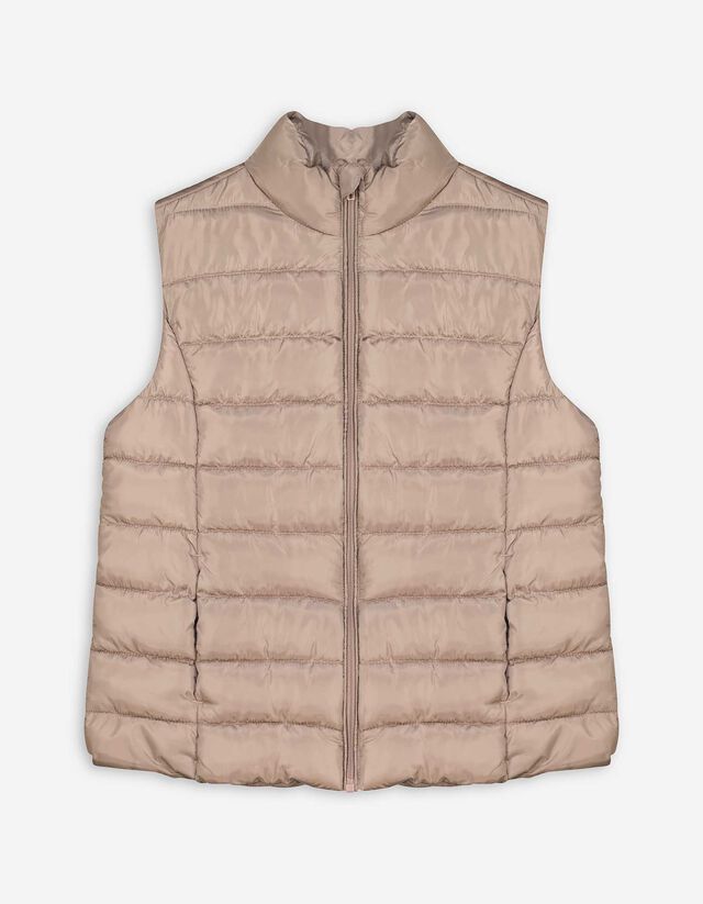 Steppelt mellény - Egyszínű - világos barna