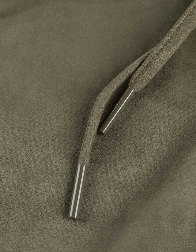 Nadrág - Velúr utánzat - sötétbarna