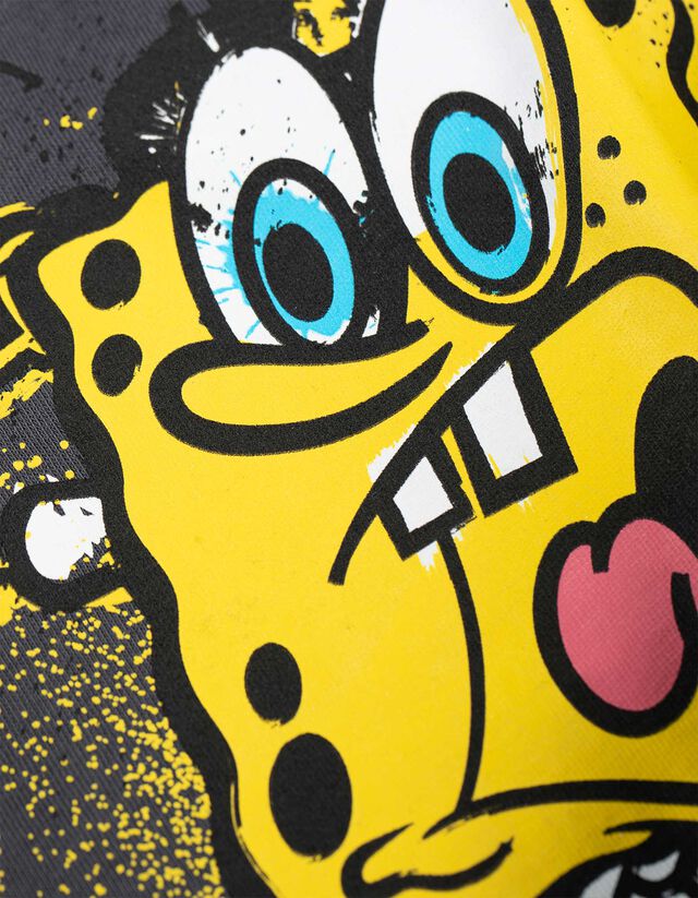 Hosszú ujjú felső - SpongyaBob Kockanadrág - sötétszürke