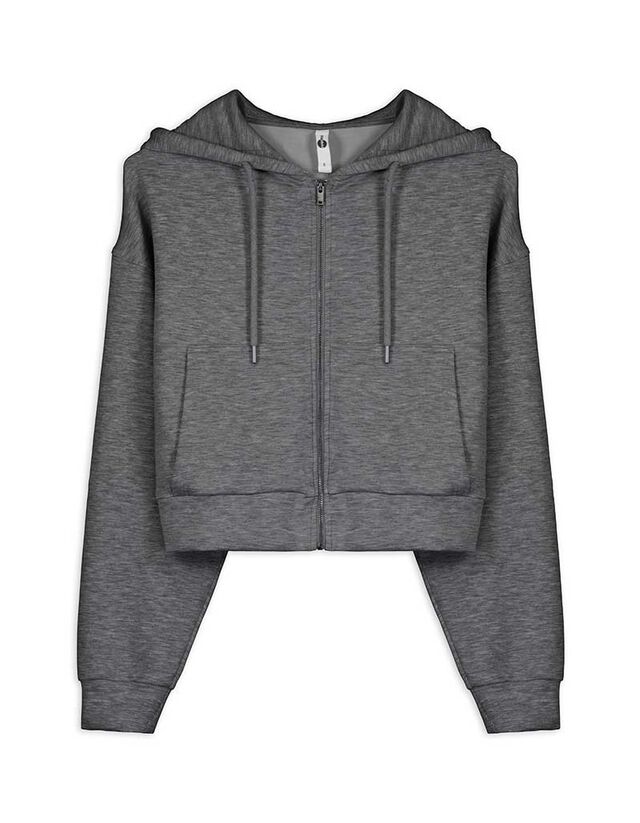 Cipzáros melegítőfelső - sötétszürke