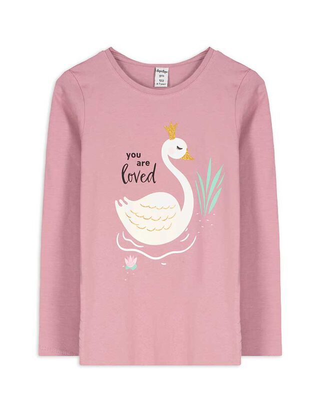 Hosszú ujjú felső - Pamut - vilagos szurke