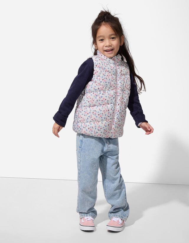 Steppelt mellény - Virágmintás - feher