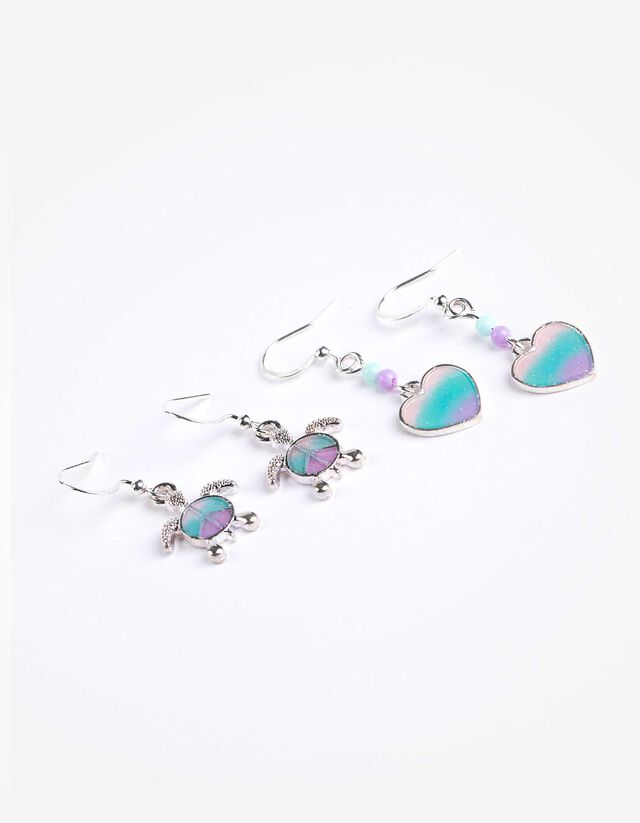 fülbevaló - 2 db-os csomag - ezust