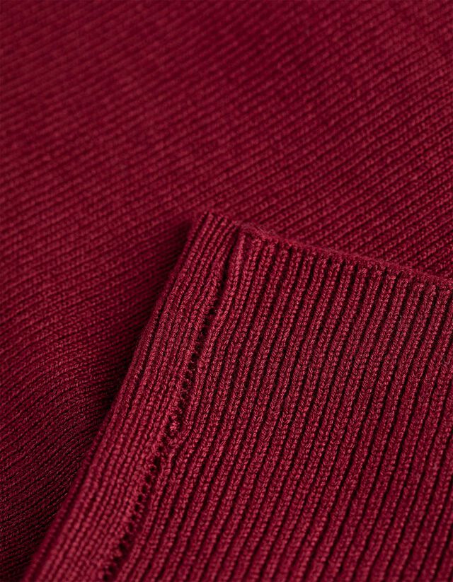 Pulóver - Denevérujjú - mélyvörös