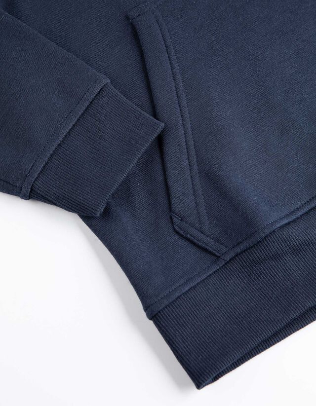 Kapucnis felső - Pamut keverék - sotetkek