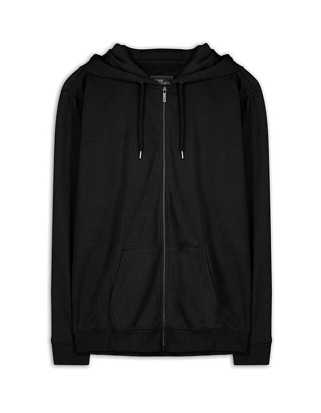 Cipzáros melegítőfelső - Zsinóros kapucni - sotetkek