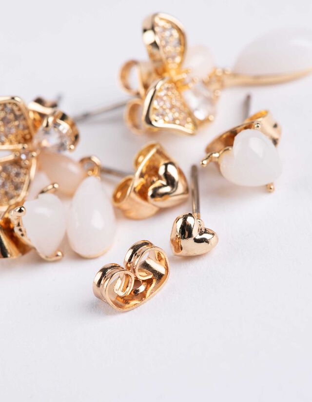 fülbevaló - 3 db-os csomag - arany