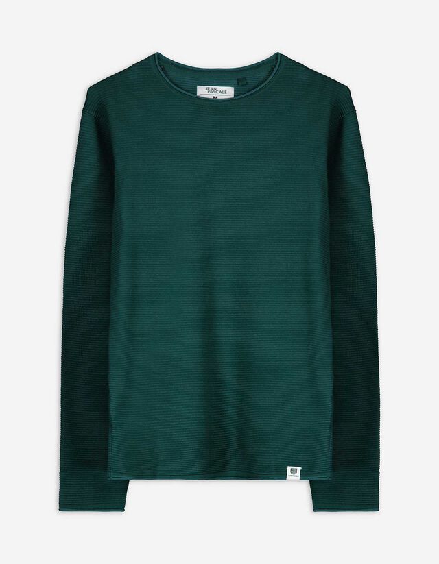 Pulóver - Kerek nyakkivágás - világos barna