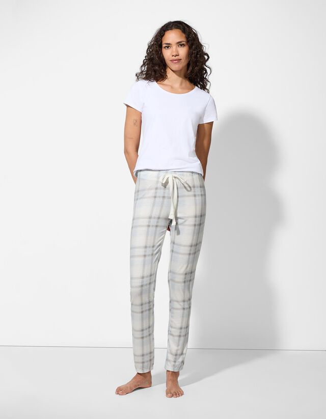 Pizsamaalsó - Kockás - feher