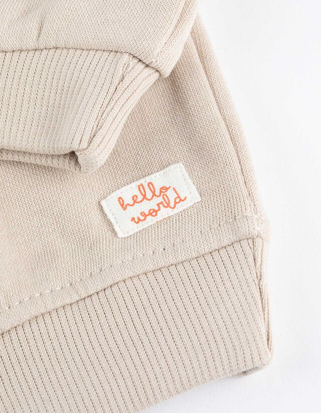 Melegítőfelső - Pamut keverék - feher