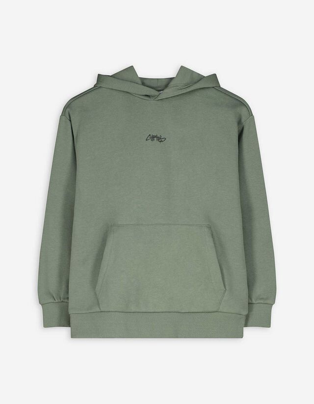 Kapucnis felső - Túlméretezett fazon - feher