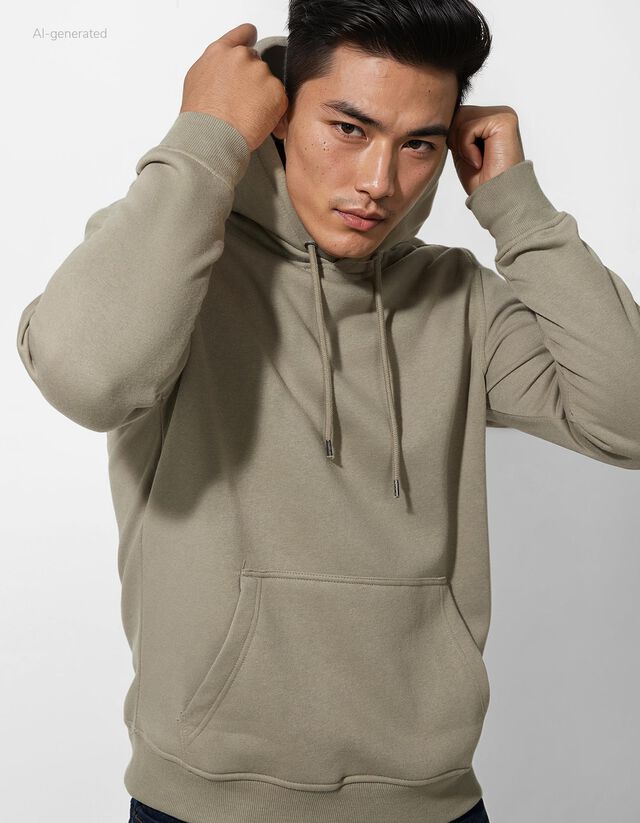 Kapucnis felső - Pamut keverék - sotetkek