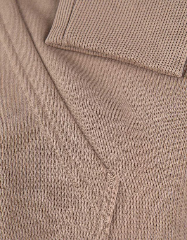 Cipzáros melegítőfelső - Zsinóros kapucni - sotetkek