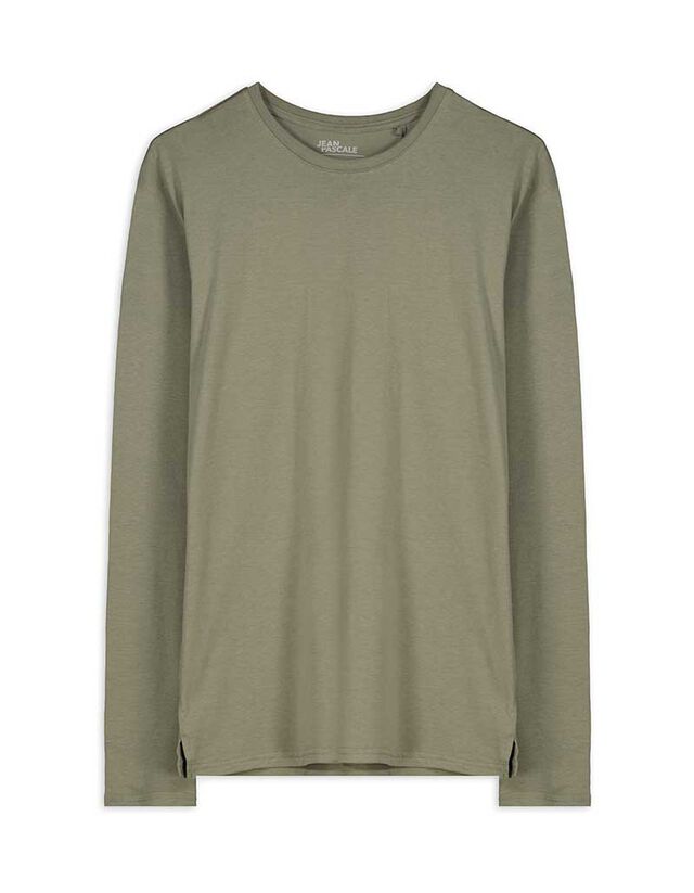 Hosszú ujjú felső - Kerek nyakkivágás - vilagos zold