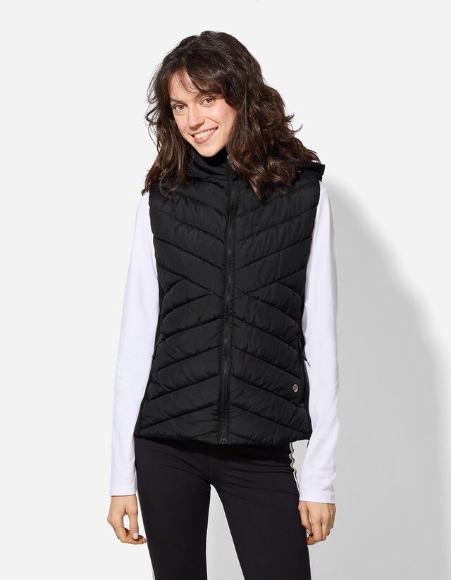 Steppelt mellény - Steppelt varrással - feher