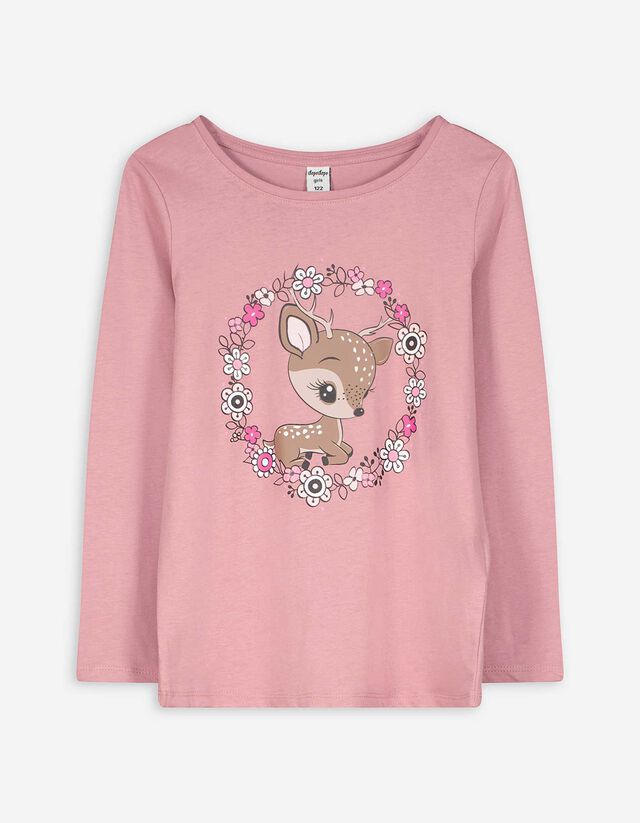 Hosszú ujjú felső - Pamut - vilagos szurke