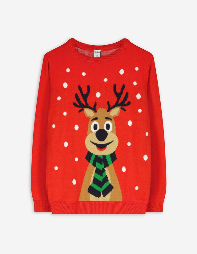 Pulóver - Karácsony - piros