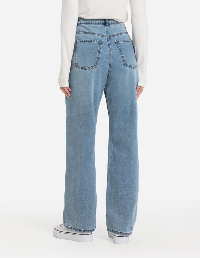 Farmernadrág - Egyenes fazon - sotetkek