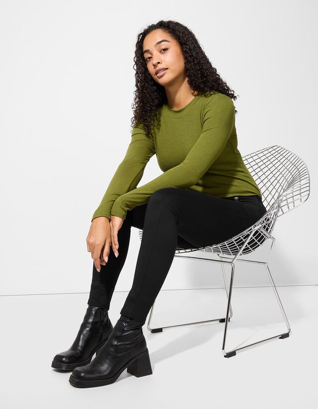 Legging - Viszkózkeverék - fekete