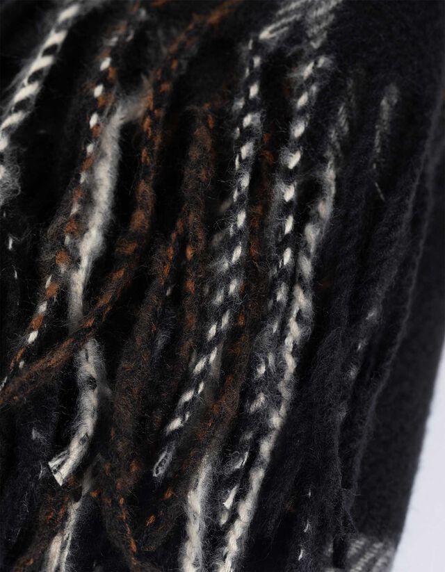 Sál - Kockás - sötétszürke