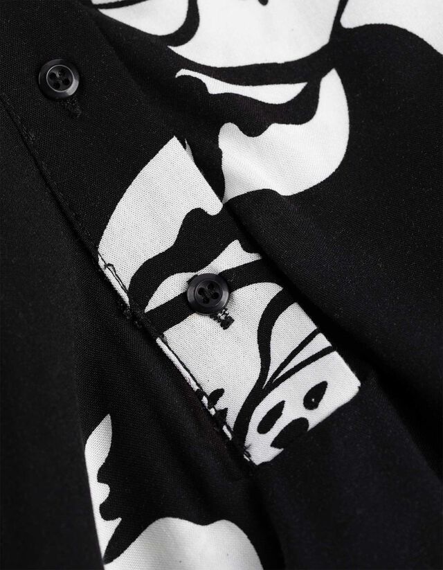 Blúz - Virágmintás - feher