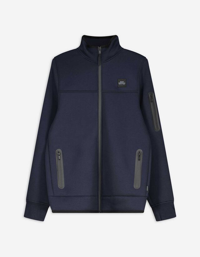 Cipzáros melegítőfelső - Állógallér - sotetkek