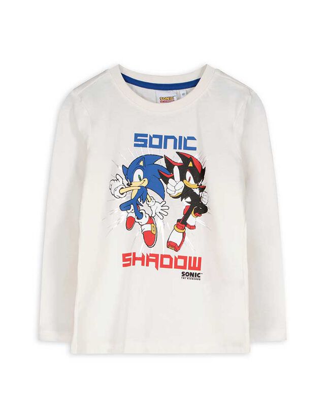 Hosszú ujjú felső - Sonic - feher