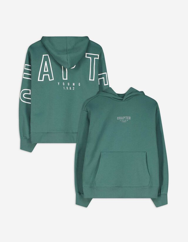 Kapucnis felső - Túlméretezett fazon - feher