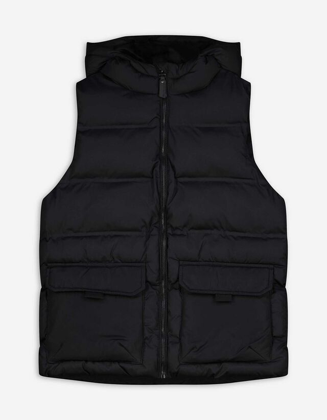 Mellény - Egyszínű - fekete