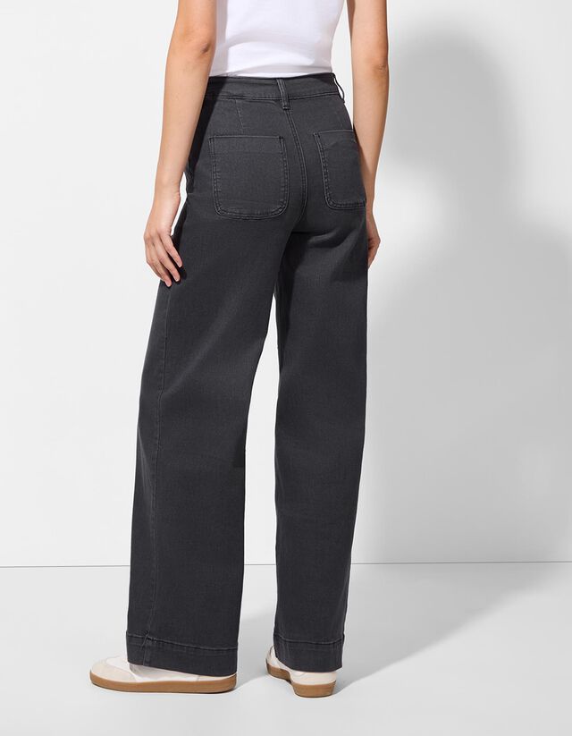 Farmernadrág - Széles fazon - kék