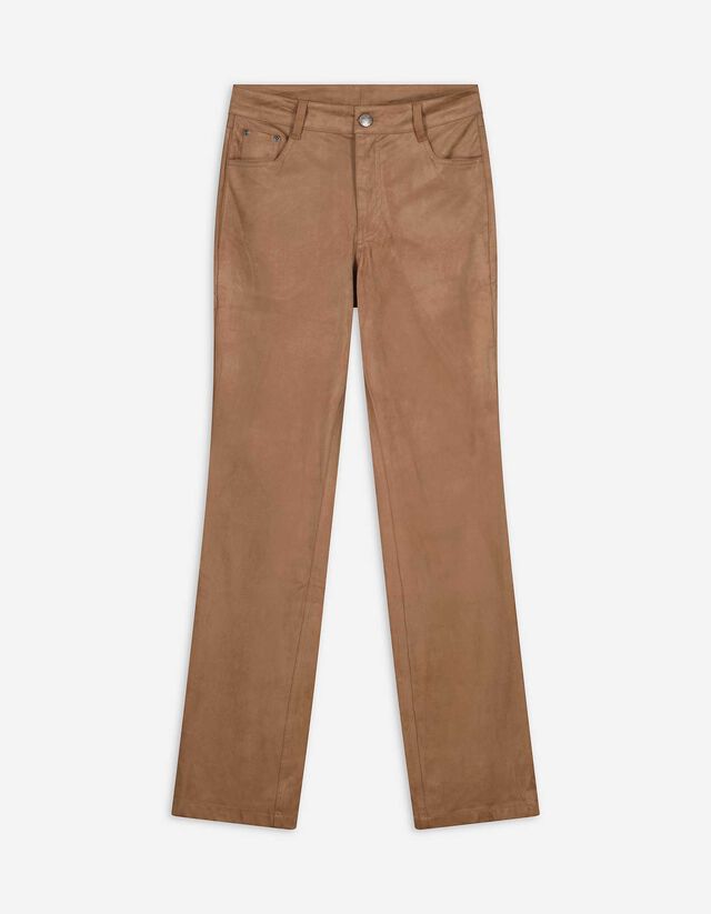 Nadrág - Enyhén bővülő fazon - sötétbarna