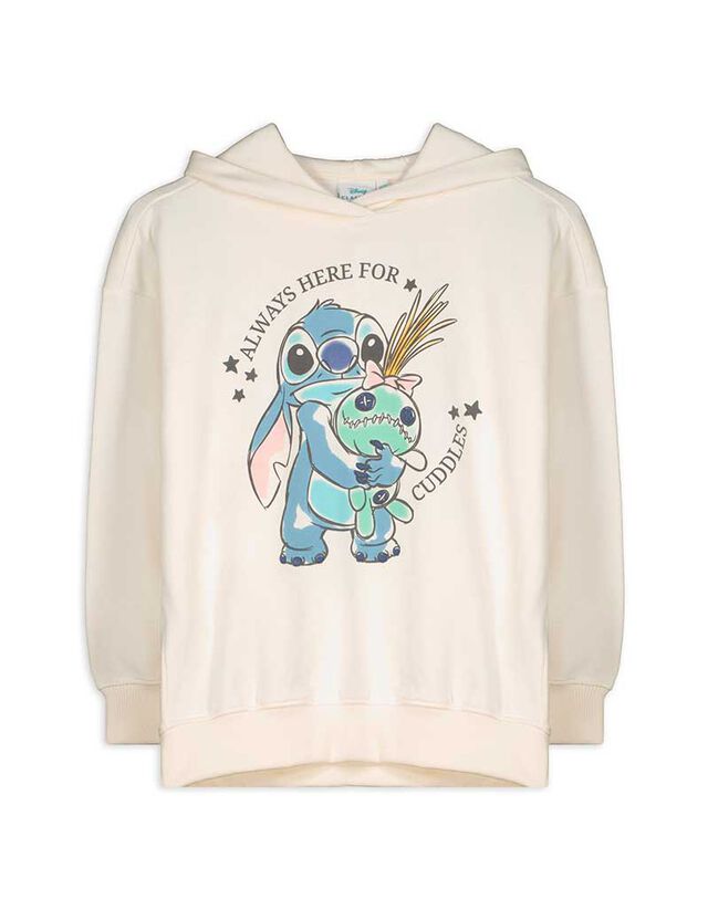 Kapucnis felső - Lilo és Stitch - feher