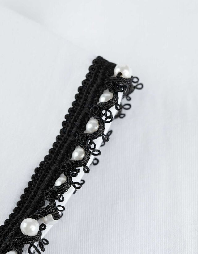 Póló - Gyöngyökkel díszítve - vilagos zold