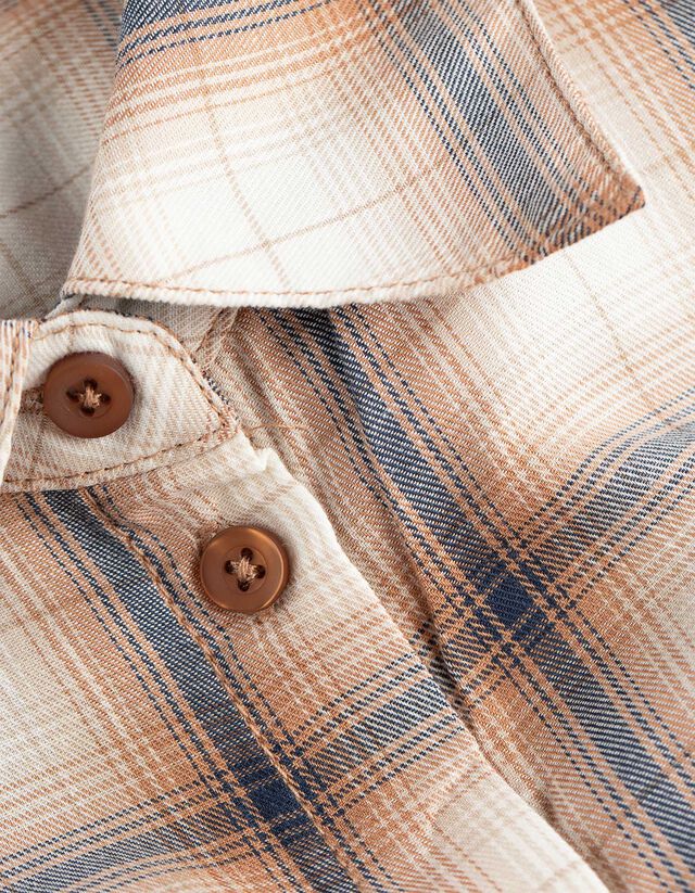 Blúz - Kockás - sotetkek