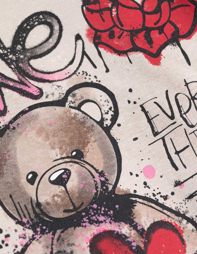 Hosszú ujjú felső - Elülső nyomtatás - pink