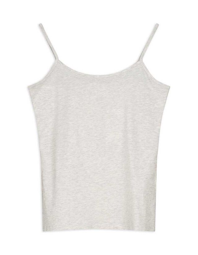 Ujjatlan felső - Spagettipántos - vilagos szurke