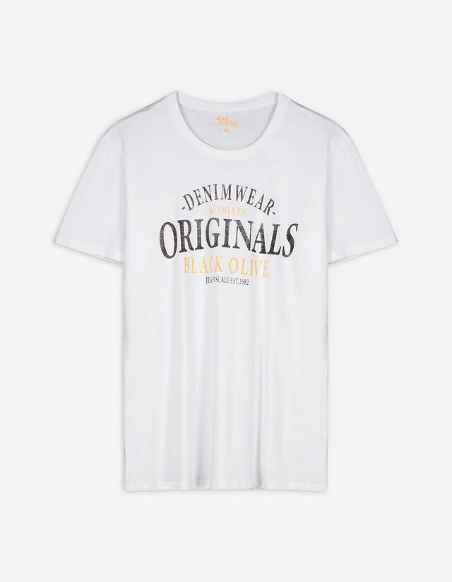 Póló - Nyomott minta - sárga