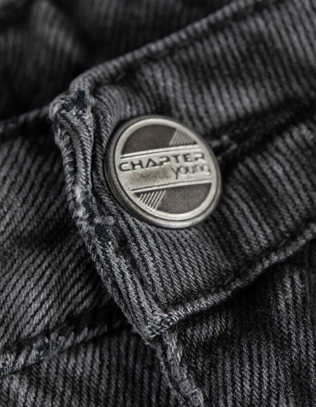 Farmernadrág - Bő fazon - fekete