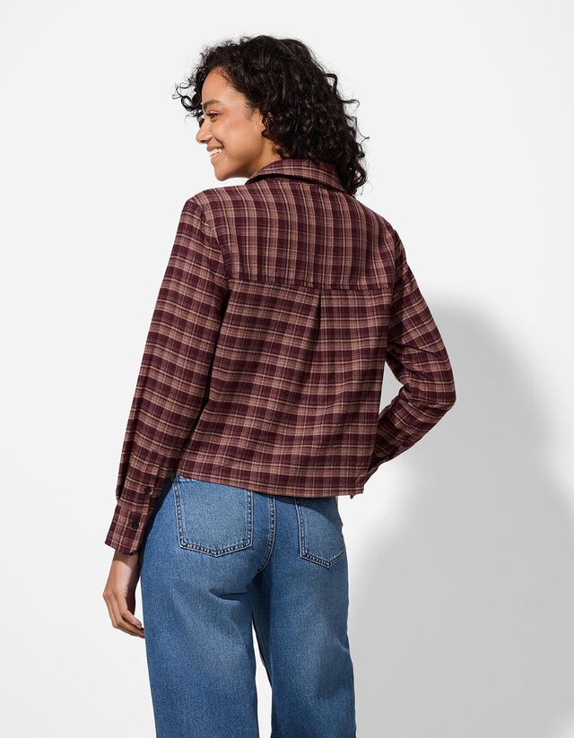 Blúz - Kockás - bézs