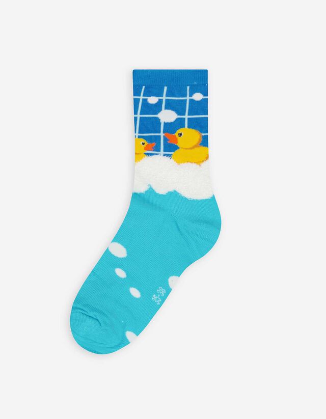 Zokni - Elszórt mintás - kék