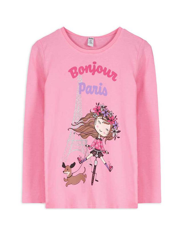 Hosszú ujjú felső - Pamut - vilagos szurke