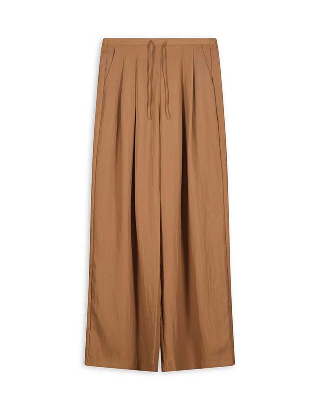 Nadrág - Széles szárú - világos barna