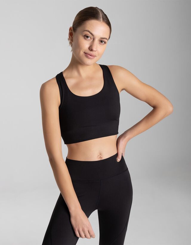 Rövid top - Puha tapintású - fekete