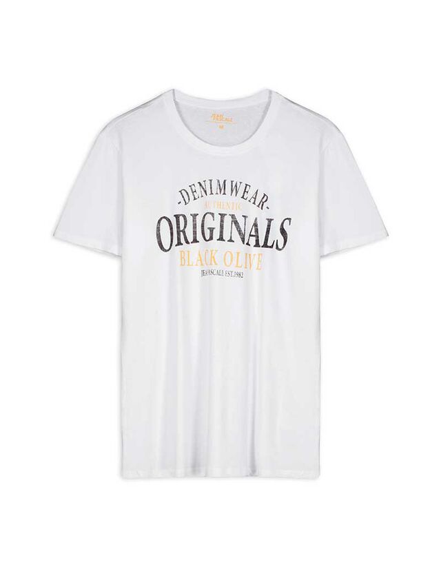 Póló - Nyomott minta - sárga