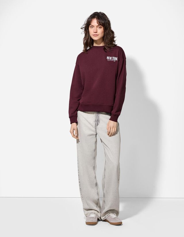 Melegítőfelső - Hátul nyomtatott minta - vilagoskek