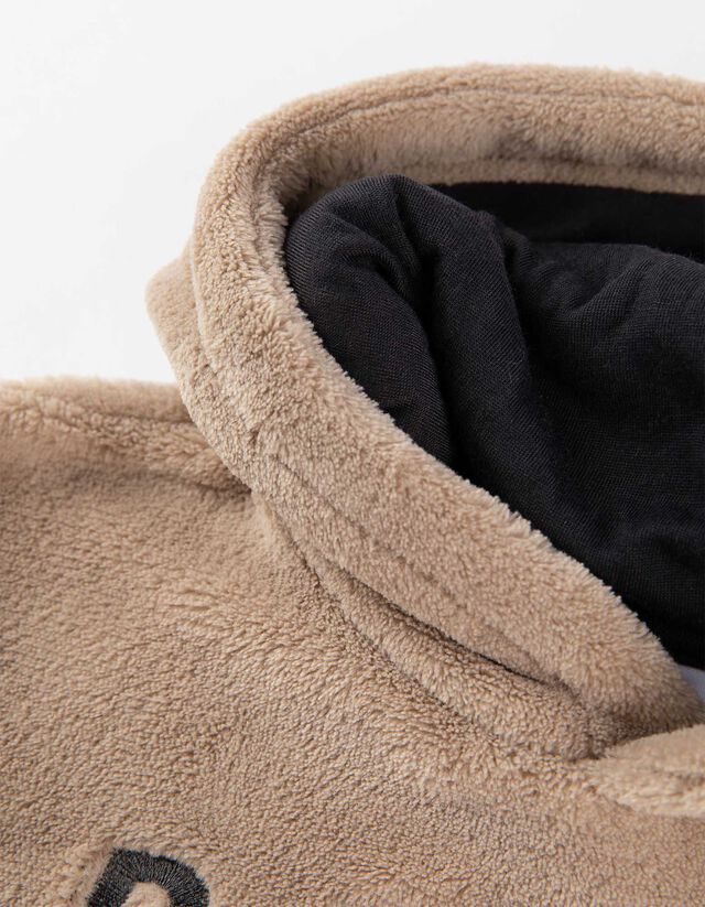 Kapucnis felső - Plüss - zöld