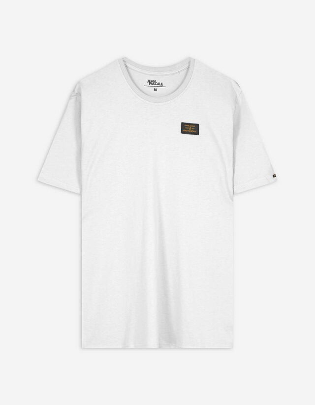 Póló - Feliratos címkével - feher