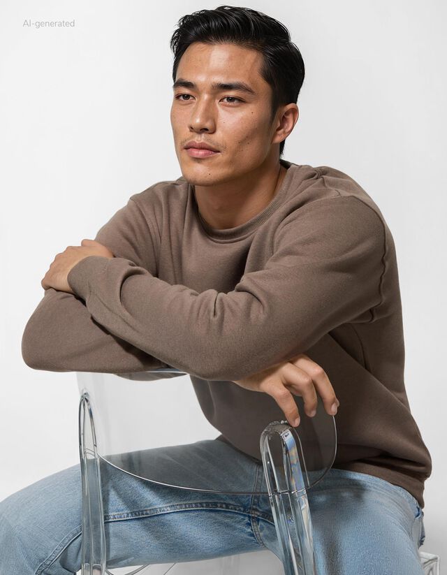 Melegítőfelső - Relax Fit - bézs